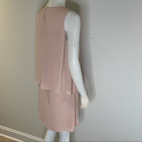 BCBG Double Layer Cream Briyana Dress CS0026 - Picture 8 of 8